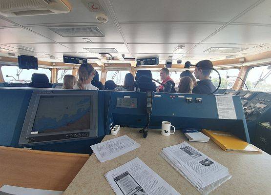 Grafika 9: Wycieczka studyjna do placówki Morskiej Służby Poszukiwania i Ratownictwa SAR w Ustce