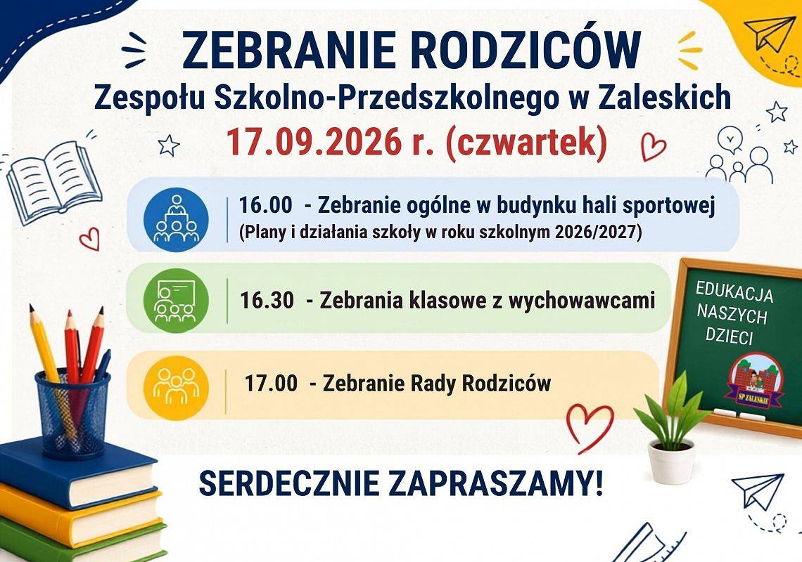Grafika 1: Zapraszamy Rodziców!