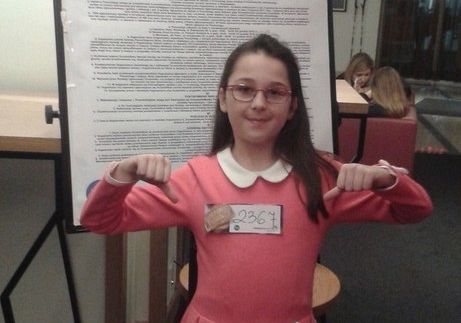 Grafika 1: Roksana Garbolińska w „ Małych Gigantach”