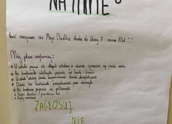 Grafika 8: Wybory do Samorządu Uczniowskiego