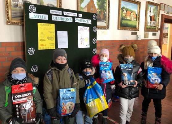 Grafika 2: Podziękowanie za udział w zbiórce dla psiaka i kociaka