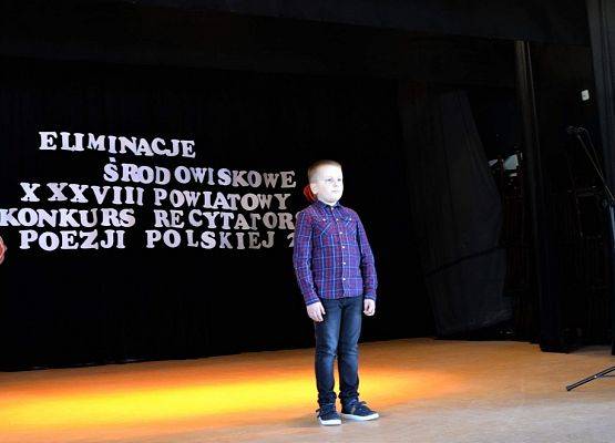 Grafika 3: Eliminacje środowiskowe  XXXVIII Powiatowego Konkursu Recytatorskiego Poezji Polskiej