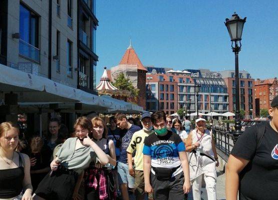 Grafika 9: Ósmoklasiści na wycieczce w Gdańsku