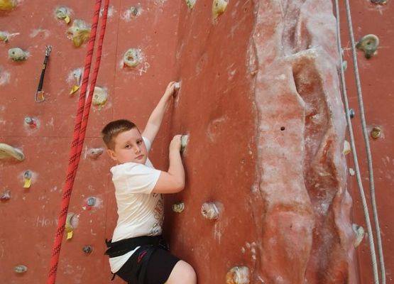 Grafika 1: Na ścianie wspinaczkowej