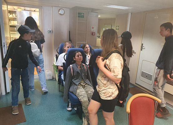 Grafika 6: Wycieczka studyjna do placówki Morskiej Służby Poszukiwania i Ratownictwa SAR w Ustce