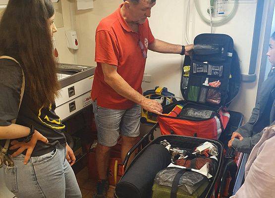 Grafika 8: Wycieczka studyjna do placówki Morskiej Służby Poszukiwania i Ratownictwa SAR w Ustce