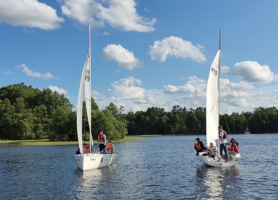 Grafika 8: Wyjazdy nad Jezioro Bobięcińskie w okresie wakacji w ramach realizacji przedsięwzięcia strategicznego ,,Pomorskie Żagle Wiedzy"