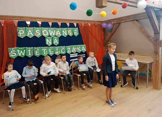 Grafika 9: Pierwszoklasiści zostali Świetliczakami!