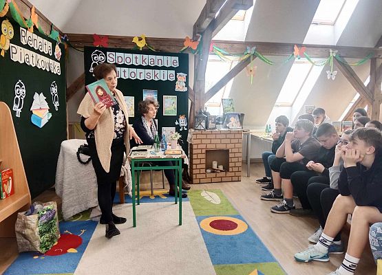 Grafika 1: Spotkanie z pisarką Renatą Piątkowską