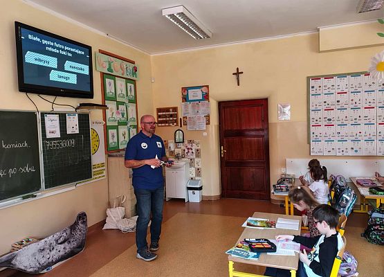 Grafika 8: Spotkanie z wolontariuszem ,,Błękitnego Patrolu WWF"