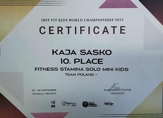 Grafika 5: Sukcesy Kai Sasko