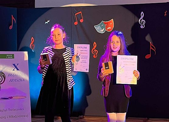 Grafika 5: Sukces uczniów naszej szkoły w X Przeglądzie Twórczości Dziecięcej i Młodzieżowej „Błękitna Apaszka”