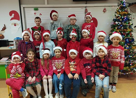 Grafika 7: Mikołajki w Szkole Podstawowej w Zaleskich