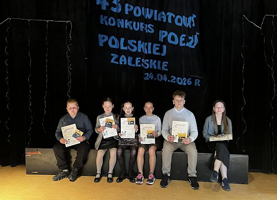 Grafika 2: Sukces naszych uczniów w eliminacjach środowiskowych 43. Powiatowego Konkursu Poezji Polskiej