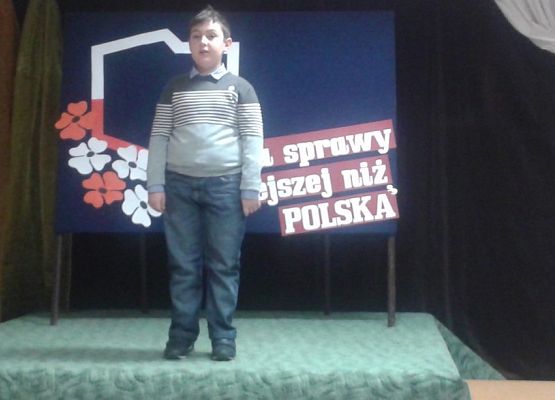 Grafika 1: Gminny Konkurs Poezji i Pieśni Patriotycznej