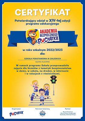 Grafika 1: W "Akademii Bezpiecznego Puchatka"