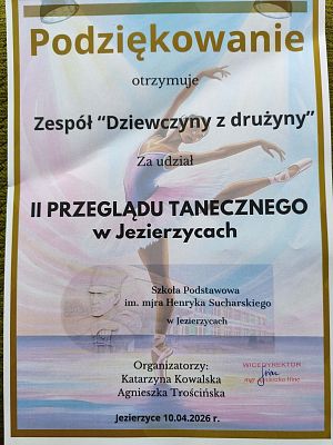Grafika 9: Uczennice naszej szkoły na II Przeglądzie Tanecznym w Jezierzycach