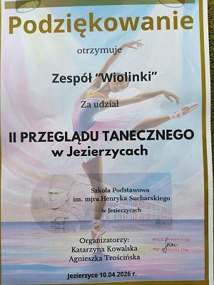 Grafika 11: Uczennice naszej szkoły na II Przeglądzie Tanecznym w Jezierzycach
